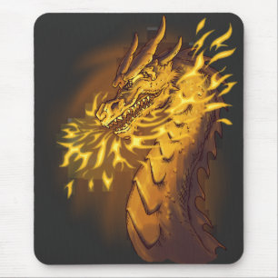 Mousepad Dragão de Ouro