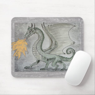 Mousepad Dragão de respiração do fogo