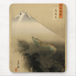 Mousepad Dragão de Ryu Sho dez que aumenta ao céu por Oga