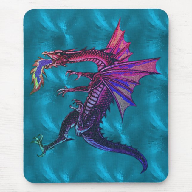 Mousepad Dragão do arco-íris (Frente)
