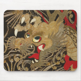 Mousepad Dragão do japonês do vintage