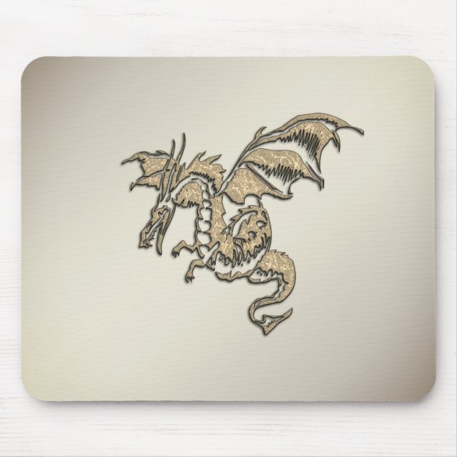 Mousepad Dragão Dourado (Frente)