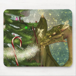 Mousepad Dragão e fadas do Natal