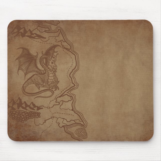 Mousepad Dragão e Mapa (Frente)