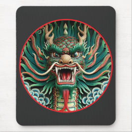 Mousepad Dragão japonês e tradições xibudistas