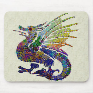 Mousepad Dragão Jeweled
