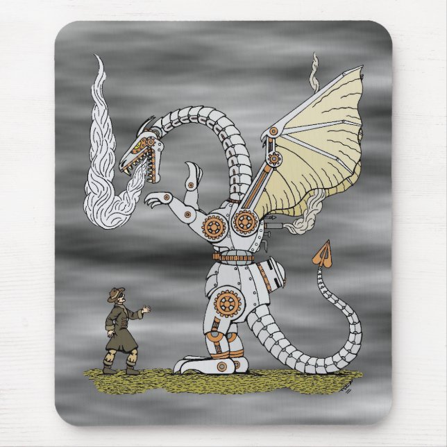 Mousepad Dragão Mecânico (Frente)
