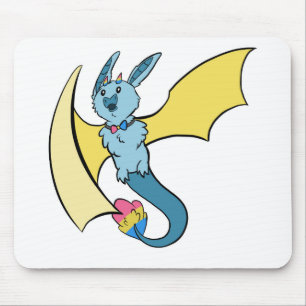 Mousepad Dragão Pansexual do bastão do orgulho