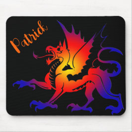 Mousepad Dragão Personalizado de Cor Tribal
