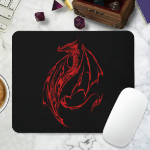 Mousepad Dragão Tribal Vermelho