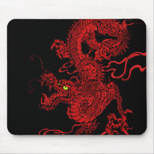 Mousepad Dragão vermelho