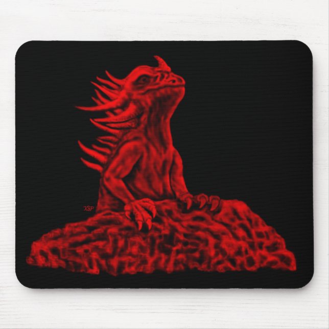 Mousepad Dragão vermelho pequeno (Frente)