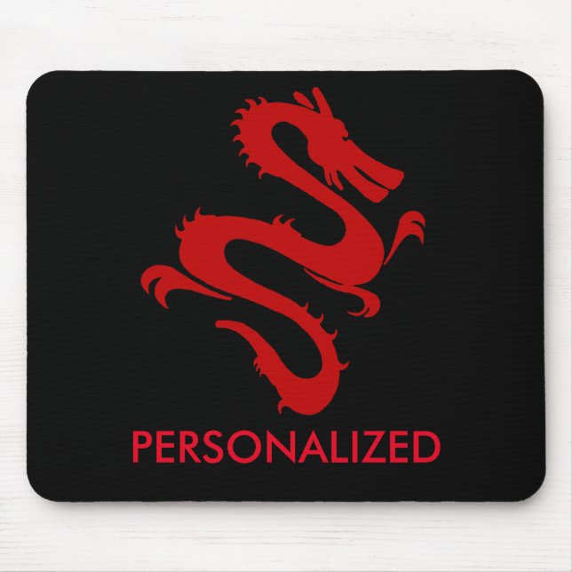 Mousepad Dragão Vermelho Personalizado (Frente)
