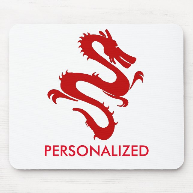 Mousepad Dragão Vermelho Personalizado (Frente)