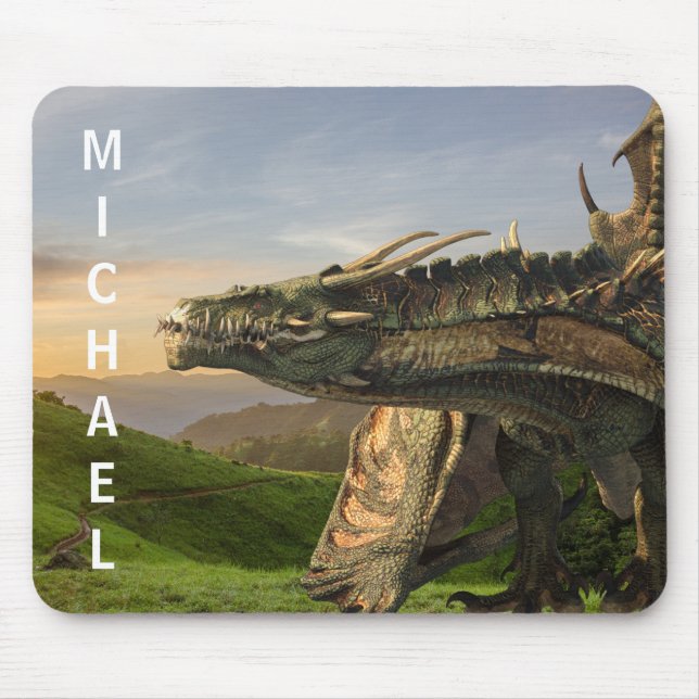 Mousepad Dragão Wyvern Personalizado (Frente)