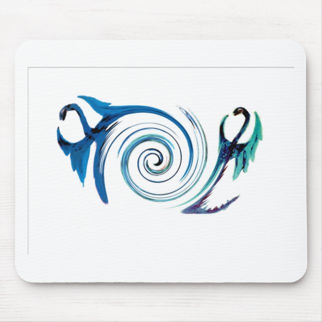 Mousepad Dragões azuis animais Mythical (Frente)