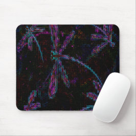 Mousepad Dragões Azuis bonito em Preto