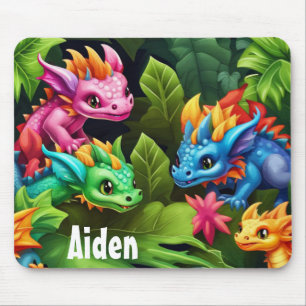Mousepad Dragões de Bebê Fofos