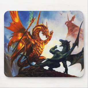Mousepad Dragões em um tapete do rato