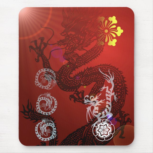 Mousepad Dragões Orientais (Frente)