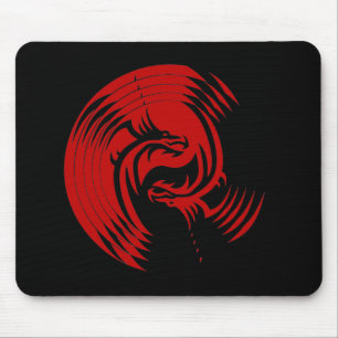 Mousepad Dragões tribais Yin Yang (customizável)