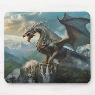 Mousepad Dragon Animal Creatation Fantasy Colorful Wall Art
