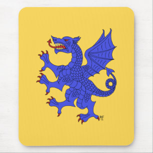 Mousepad Dragon Rampant Azure