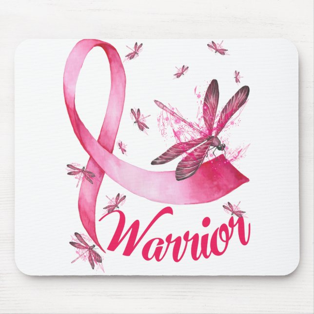 Mousepad Dragonfly Cancer de guerra - Camisa de Sensibiliza (Frente)