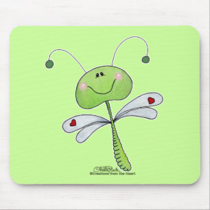 Mousepad Dragonfly com Corações