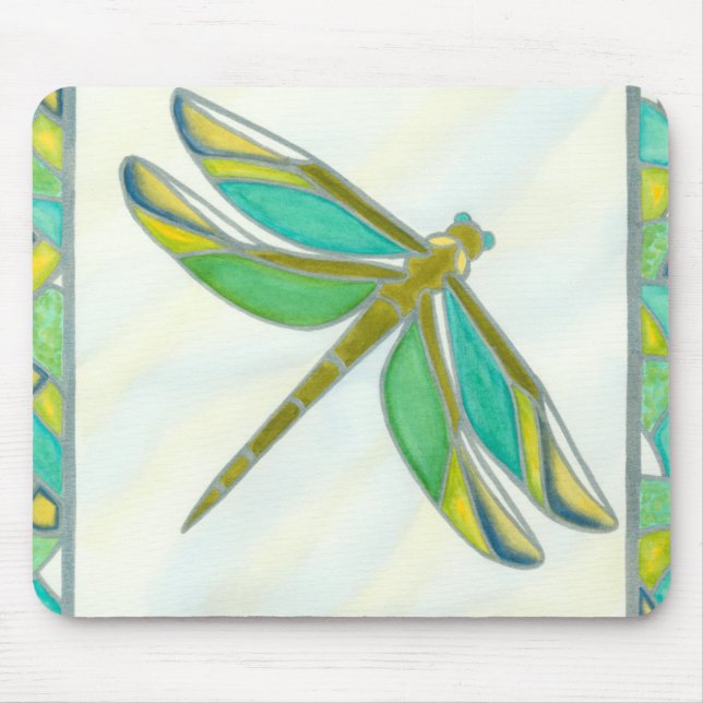 Mousepad Dragonfly de Pastel Luminoso por Vanna Lam (Frente)