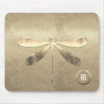 Dragonfly Dourada Chic Monogramada