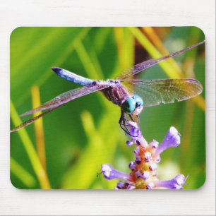 Mousepad Dragonfly Teal & Purple