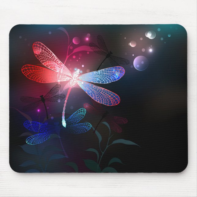 Mousepad Dragonfly vermelha (Frente)