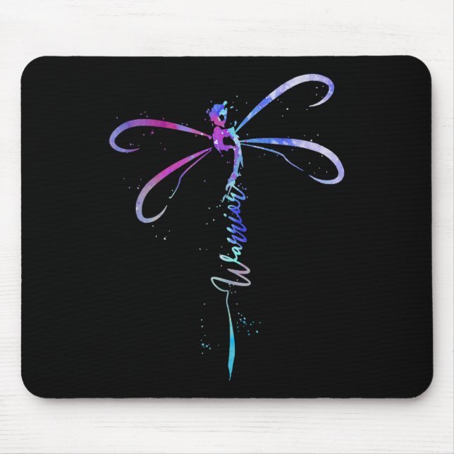 Mousepad Dragonfly Warrior Semicolon Prevenção Suicídio Awa (Frente)