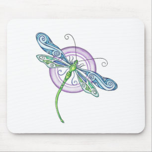 Mousepad Dragonfly Whimsical