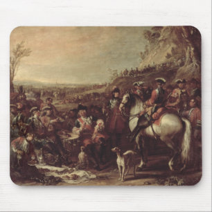 Mousepad Dragoons montados de Agregado familiar do rei,