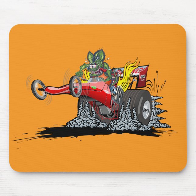 Mousepad Dragster de desenho animado (Frente)