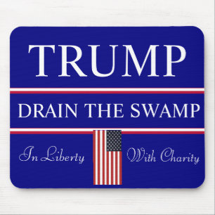 Mousepad Drain the Washington SWAMP Trump