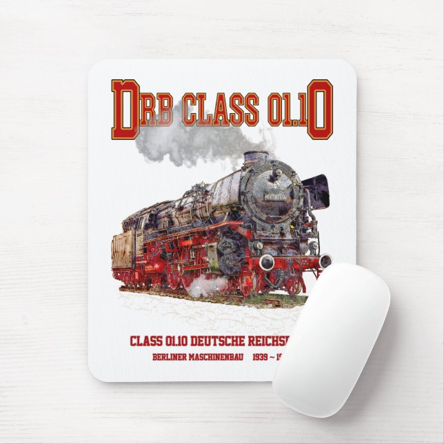 Mousepad DRB Class 01.10 Steam Train. Deutsche Reichsbahn (Com mouse)