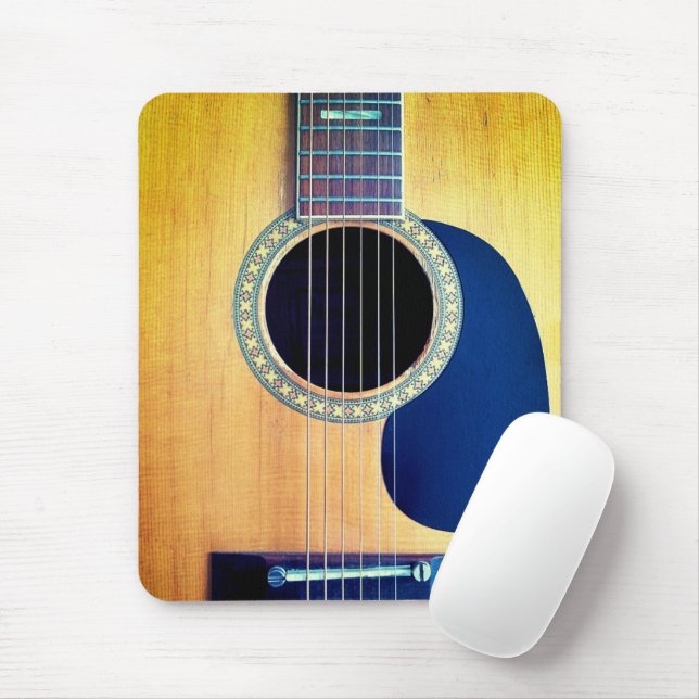 Mousepad Dreadnought Acústica 6 Cordas Design de Artista (Com mouse)