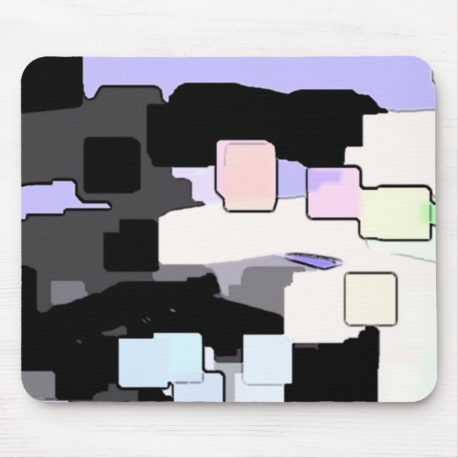Mousepad "Dreaming Blue" Arte Geométrica (Frente)