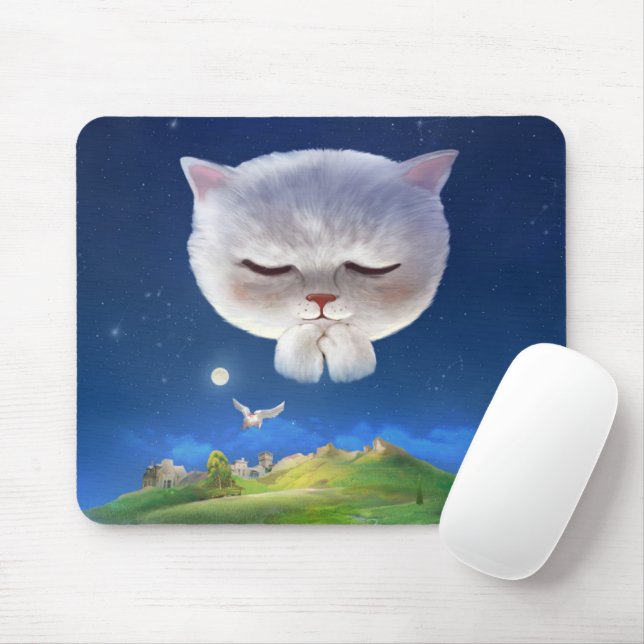 Mousepad Dreamnight Sky com Cat (Com mouse)