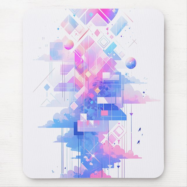 Mousepad Dreamy Geometric Skyscape (Frente)