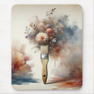 Mousepad Dreamy Paintbrush Flower Bunch