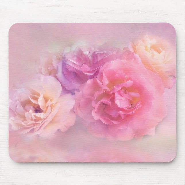 Mousepad Dreamy Pastel Rosas (Frente)
