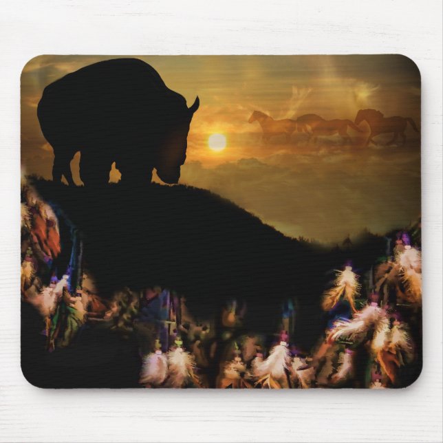 Mousepad Drecher Catcher Native American Animal Spirit Guid (Frente)