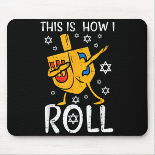 Mousepad Dreidel Dabbing Feio Hanukkah Chanukah Engraçado H