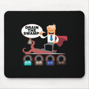 Mousepad Drenar o Pântano Frase Política Divertida Trump