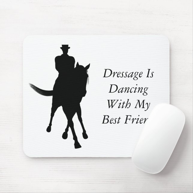 Mousepad Dressage Está Dançando O Melhor Amigo Cavalo E Cav (Com mouse)