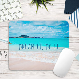 Mousepad Drew It Do It Do Hawaii Tropical Sandy Beach Photo